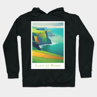 Ireland Cliffs of Moher Vibrant Landscape Hoodie